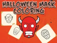 image Halloween Mask Coloring Book
